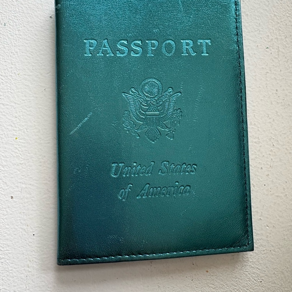 Aqua Passport Holder